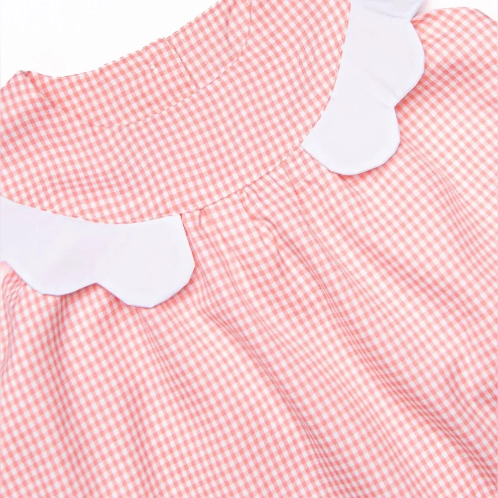 Stitchy Fish Simple Scallops Bubble in Pink, 9M - Picture 10 of 11